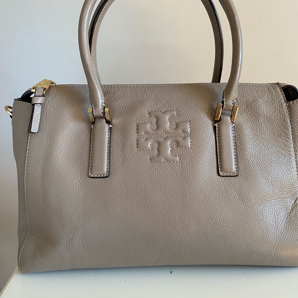 Tory Burch Thea Dusty Storm Satchel